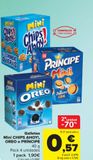 Oferta de Galletas Mini CHIPS AHOY! OREO o PRINCIPE  por 1,9€ en Carrefour
