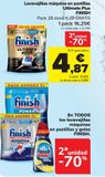 Oferta de En TODOS los lavavajillas máquinas en pastillas y geles FINISH en Carrefour
