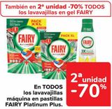 Oferta de En TODOS los lavavajillas máquina en pastillas FAIRY Platinum Plus  en Carrefour