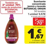 Oferta de Suavizante concentrado jazmín y lavanda BOTANICAL ORIGIN  por 5,57€ en Carrefour