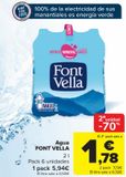 Oferta de Agua FONT VELLA  por 5,94€ en Carrefour