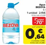 Oferta de Agua BEZOYA  por 2,15€ en Carrefour