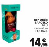 Oferta de Ron Añejo BARCELO por 14,95€ en Carrefour