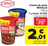 Oferta de Crema de untar NOCILLA  por 6,7€ en Carrefour