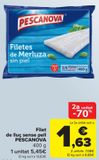 Oferta de Filete de merluza sin piel PESCANOVA por 5,45€ en Carrefour