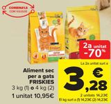 Oferta de Alimento seco para gatos FRISKIES por 10,95€ en Carrefour