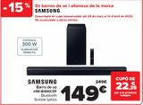 Oferta de SAMSUNG Barra de sonido HW-B450/ZF por 149€ en Carrefour