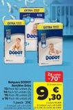 Oferta de Pañales DODOT Sensitive Extra por 31€ en Carrefour