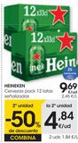Oferta de HEINEKEN Cerveza pack 12x33 cl por 9,69€ en Eroski