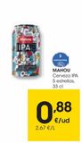 Oferta de MAHOU Cerveza IPA 5 Estrellas 33 cl por 0,88€ en Eroski