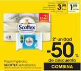 Oferta de SCOTTEX Papel higiénico húmedo 74 Uds por 3,99€ en Eroski