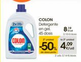 Oferta de COLON Detergente gel 45 dosis por 13,79€ en Eroski