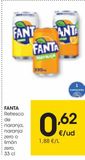 Oferta de FANTA Refresco de naranja zero 0,33 L por 0,62€ en Eroski