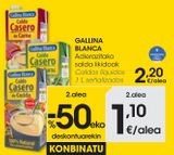 Oferta de GALLINA BLANCA Caldo casero de cocido 1 L por 2,2€ en Eroski