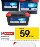 Oferta de EROSKI Batería 16 - 90Ah 1 ud por 59€ en Eroski
