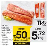 Oferta de EROSKI Tira de costilla cerdo sabor barbacoa al peso por 11,45€ en Eroski