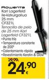 Oferta de  Tenacilla de pelo de 25 mm  Karl Lagerfeld CF321L  por 24,9€ en Eroski