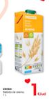Oferta de EROSKI Bebida de avena 1 l por 1€ en Eroski