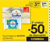 Oferta de SCOTTEX Papel higiénico dermo cuidado 6 uds por 3,99€ en Eroski