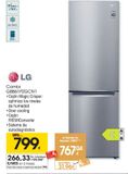Oferta de LG COMBI GBB61PZGCN1  por 799€ en Eroski