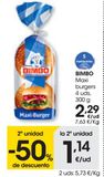 Oferta de BIMBO Maxi Burguers 4 Uds 300 g por 2,29€ en Eroski