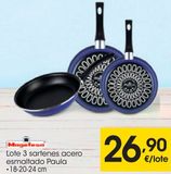 Oferta de MAGEFESA Lote 3 sartenes acero esmaltado Paula  en Eroski