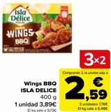 Oferta de Wings BBQ ISLA DELICE  por 3,89€ en Carrefour