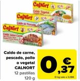Oferta de Caldo de carne, pescado, pollo o vegetal CALNORT por 0,37€ en Carrefour