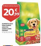 Oferta de Alimento seco para perros adultos sabor carne Friskies por 20,99€ en Alcampo