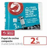 Oferta de Papel de cocina compacto alcampo por 2,34€ en Alcampo