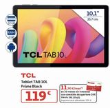 Oferta de Tablet TAB 10L Prime Black TCL por 119€ en Alcampo