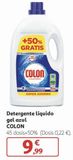Oferta de Detergente líquido gel azul Colon por 9,99€ en Alcampo