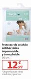 Oferta de Protector de colchón antibacterias impermeable y transpirable por 12,99€ en Alcampo
