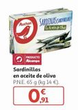 Oferta de Sardinillas en aceite de oliva alcampo por 0,91€ en Alcampo