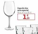 Oferta de Copa de vino serie especial por 1,25€ en Alcampo