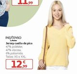 Oferta de Jersey cuello de pico inextenso por 12,99€ en Alcampo