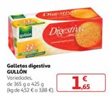 Oferta de Galletas Digestive Gullón por 1,65€ en Alcampo