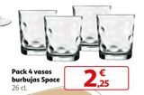Oferta de Vasos por 2,25€ en Alcampo