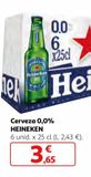 Oferta de Cerveza sin alcohol Heineken por 3,65€ en Alcampo