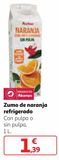 Oferta de Zumo de naranja alcampo por 1,39€ en Alcampo
