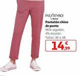 Oferta de Pantalones chinos inextenso por 14,99€ en Alcampo