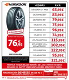 Oferta de Neumáticos Hankook por 76,95€ en Alcampo