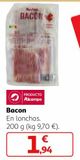 Oferta de Bacon alcampo por 1,94€ en Alcampo