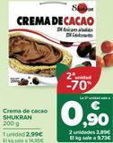 Oferta de Crema de cacao SHUKRAN por 2,99€ en Carrefour