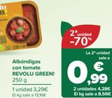 Oferta de Albóndigas con tomate REVOLU GREEN! por 3,29€ en Carrefour