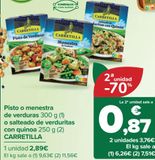 Oferta de Pisto o menestra de verduras o salteado de verduritas con quinoa CARRETILLA  por 2,89€ en Carrefour