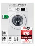 Oferta de +  10  N00  31  Ecobubble Display SUX  LAVADORA SAMSUNG  WWTIBBA046TWEC  Fan days  LAVADORA SAMSUNG WWTREEADHATRAS  579  Además  TE REGALAMOS  50  DE REEMBOLSO  en Tien 21