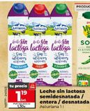 Oferta de Leche sin lactosa Asturiana por 1,3€ en Dia Market