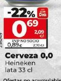 Oferta de Cerveza sin alcohol Heineken por 0,89€ en Dia Market