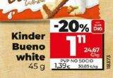 Oferta de Chocolatinas Kinder por 1,39€ en Dia Market